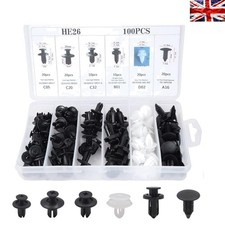 6 Types of Car Fixing Clips - 100 Pcs Set for Comprehensive Automotive Needs