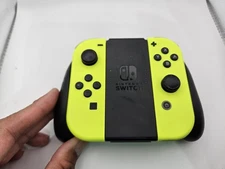 Nintendo Switch Neon Yellow Joy-Con Controllers L R TESTED With Comfort Grip