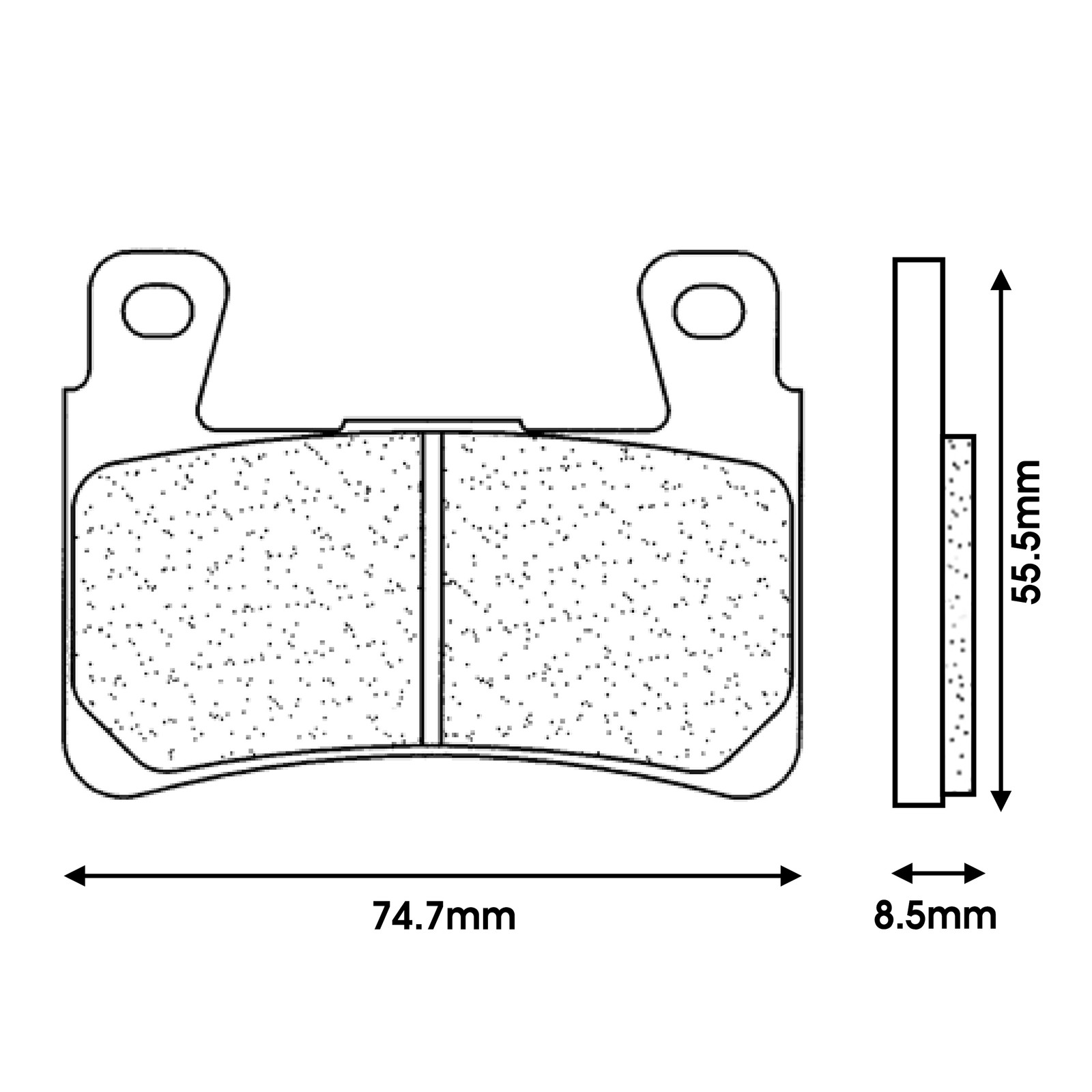 Plaquettes de frein CL Freins en métal fritté pour Honda CBR 900