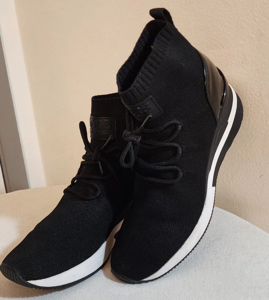 Michael Kors Skyler Calcetín Tejido Strech Mujer Tenis Negro 7.5 Foto 3 de 4