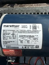 Marathon Motors General Purpose Motor 143TTDR16060 1HP 3PH