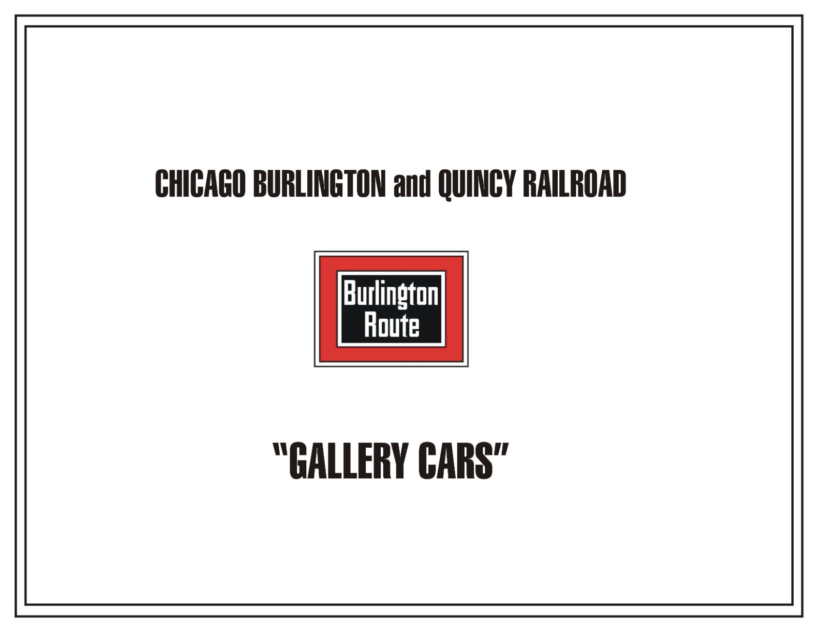 Chicago Burlington & QuincyRR CB&Q C&S FW&D 50-'s Passenger Car PDF Pages on DVD