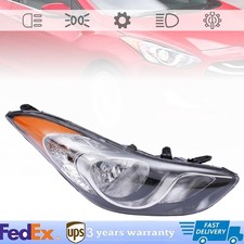 Right Passenger Side Headlight Halogen for 2011-2013 Hyundai Elantra Sedan