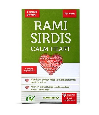 Rami Sirdis Calm Heart Vitamin B6 B9 B12 Magnesium 30 Kapseln Herzunterstützung