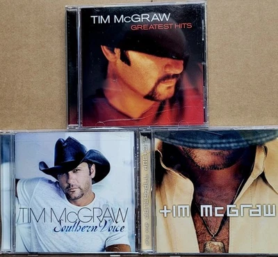 3-CD's TIM McGRAW Southern Voice, Greatest Hits & Tim McGraw CURR Records Mint- - Image 1 of 4