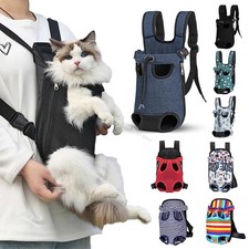 Portable Breathable Cat Bag Pet Travel Tote Bag Backpack for Carrying Pets on Bo