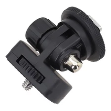 Cold Shoe Adapter for Mounting Video Lights and Microphones on Cameras