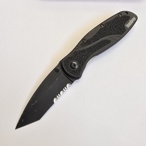 KERSHAW BLUR SPEEDSAFE ASSISTED OPEN KNIFE TANTO BLADE 1670TBLKST