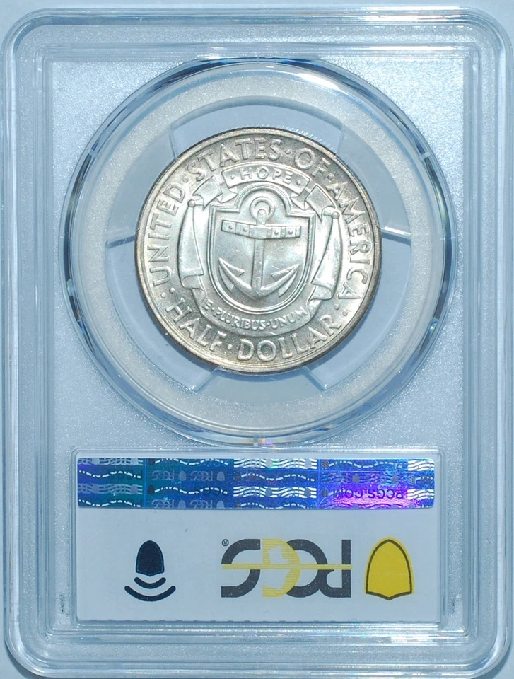 1936 D PCGS MS65 Rhode Island Commemorative Half Dollar - Image 2 of 2