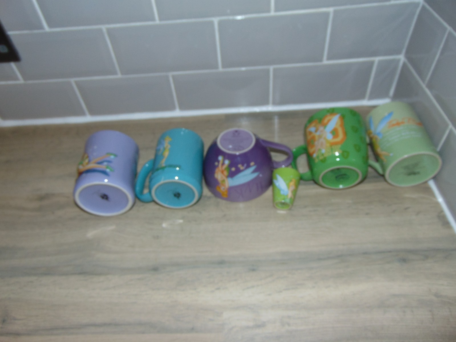 Disney Tinkerbell 3D Embossed Double-Sided Mugs/Cups - Store/Disneyland Resort