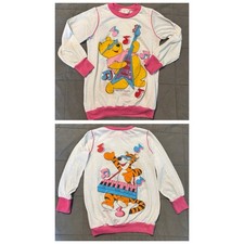Vintage 90s Winnie the Pooh Tigger Sleep Shirt Girls Large Double Sided