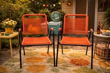 Sedie vintage anni ’70/’80 arancioni