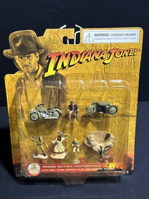 INDIANA JONES MICRO ACTION MOTORCYCLE Set SEALED Disney Theme Park Exclusive