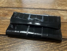 Eel Skin Bifold Wallet Leather of the Sea Vintage 1980s