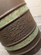 Vintage Savory Sift-Chine Sifter with Green Stripes, Made In USA