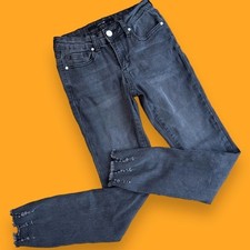 Joe's The Rocker Raw Hem Ankle Skinny Jeans Faded EUC