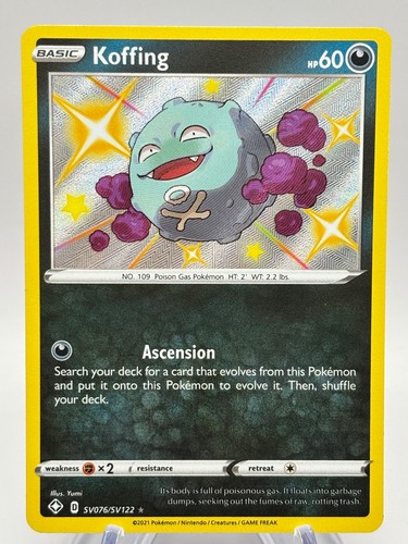 Koffing Shiny Holo Rare Shining Fates: Shiny Vault SV076/SV122 NM | Pokemon TCG