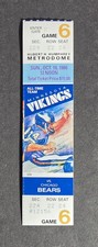 Minnesota Vikings vs Chicago Bears 1986 FB ticket stub Willie Gault 50 Yard Td