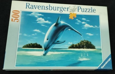 Puzzle, Ravensburger, 500 Teile, Fresh Feeling Delfino, Delfin, Delphin 