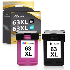 63 XL Ink Cartridges for HP 63 Envy 4517 4520 4521 4522 OfficeJet 3830 4650 5255