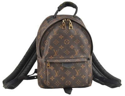 Authentic Louis Vuitton Monogram Palm Springs PM Backpack M41560 LV AC223
