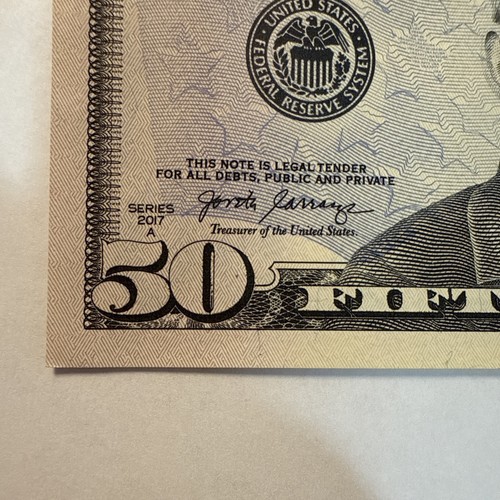 Series 2017 A $50 Star Note USD PI 04993258* Circulated US Currency Authentic - Picture 16 of 24