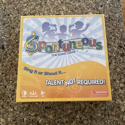 Spontuneous The Song Game (New Sealed) 4-10 Players