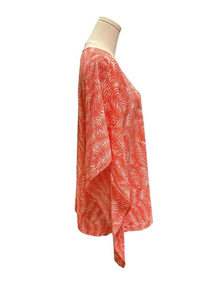 Traje de baño Michael Kors encubrimiento talla S/M equipo de playa naranja fluido Foto 2 de 4