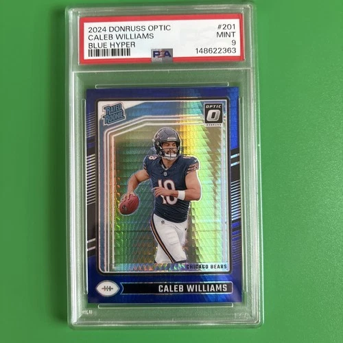2024 Panini Donruss Optic - Rated Rookie Caleb Williams #201 Blue Hyper Prizm...