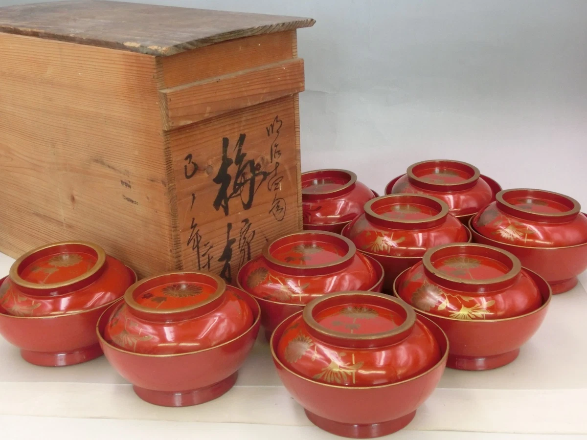 黄金古风日本原创古董碗| eBay