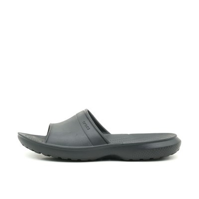 Crocs Herren Sandalen EU 43-44 Classic Slide Schwarz Synthetik Badeschuhe