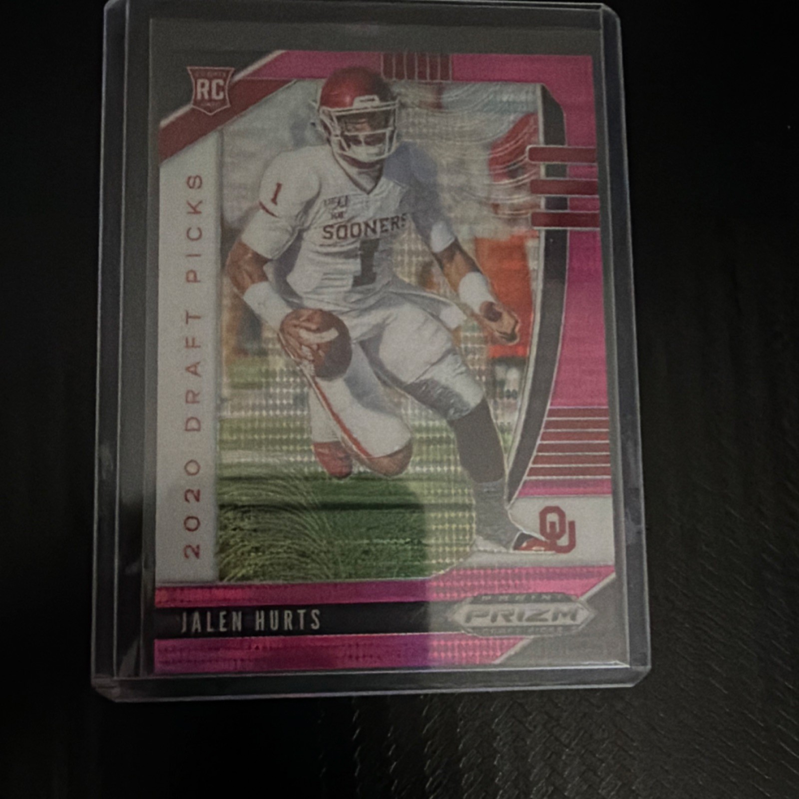 Panini Prizm Draft Picks Jalen Hurts Rookie Football Card Oklahoma Sooners 2020