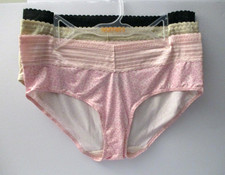 Warners Lace hipster microfiber panties 3 pair size 8/XL