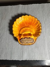 VINTAGE TREASURE CRAFT MONTANA SOUVENIR ASHTRAY WOOD LOOK MADE IN USA