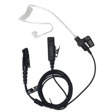 MaximalPower Surveillance kit - 2-Wire Headset kit Clear Coil Tube Earbud & PTT