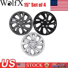 15" Set of 4 Wheel Covers Hubcaps Full Hub Caps for 17-20 Hyundai Elantra Sedan