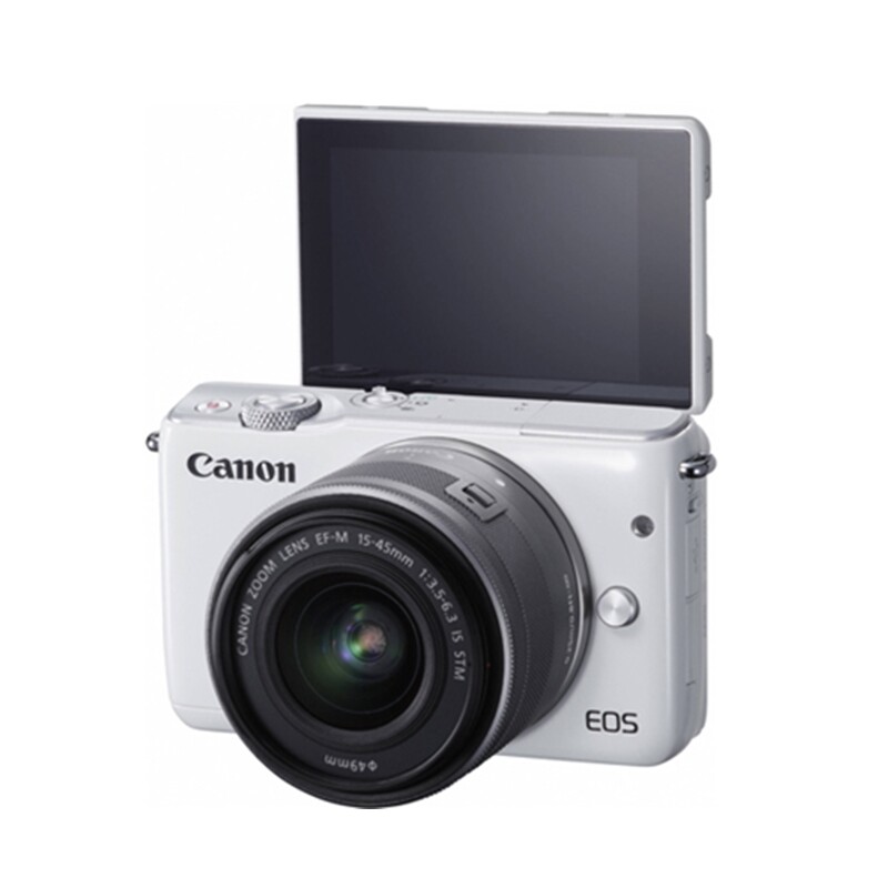 Canon EOS M10 ホワイト 15-45mmレンズキット Canon EOS M10 18.0MP Digital Camera - White (Kit w/ EF-M 15