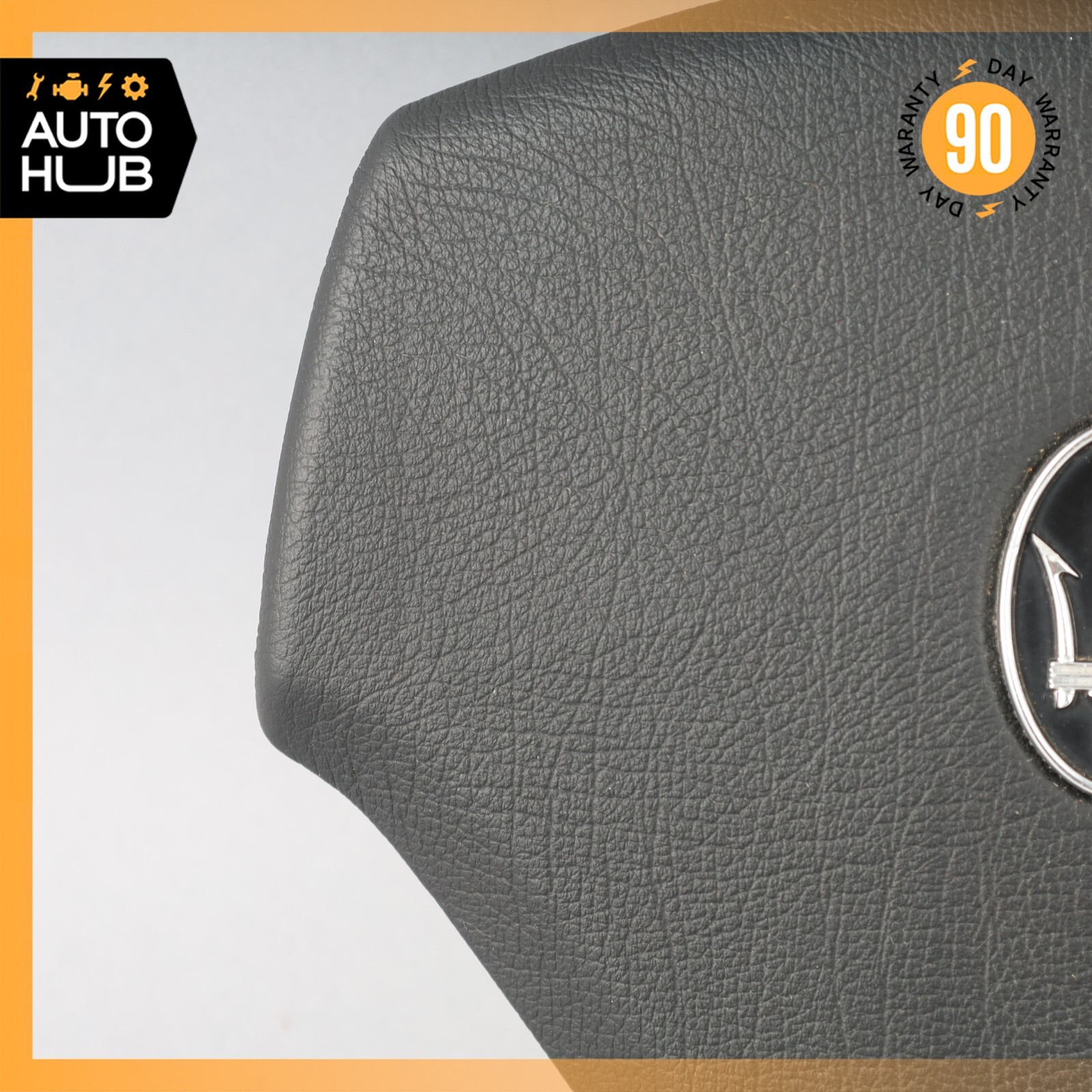 03-13 Maserati Quattroporte M139 Steering Wheel Air Bag Airbag Black OEM
