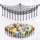  Stuffed Animals Hammock Net Toy Storage Organizer, Large-(Package of 1) Black