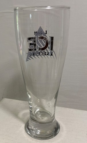 Vaso de cerveza helada Labatt estilo Pilsner de 9" de alto vidrio transparente con logotipo - Imagen 3 de 6