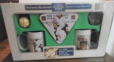 NORMAN ROCKWELL SATURDAY EVENING POST BASEBALL GIFT SET