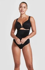 NWT Assets by Spanx sz S Black Flawless finish High Waist Thong Shapewear W12