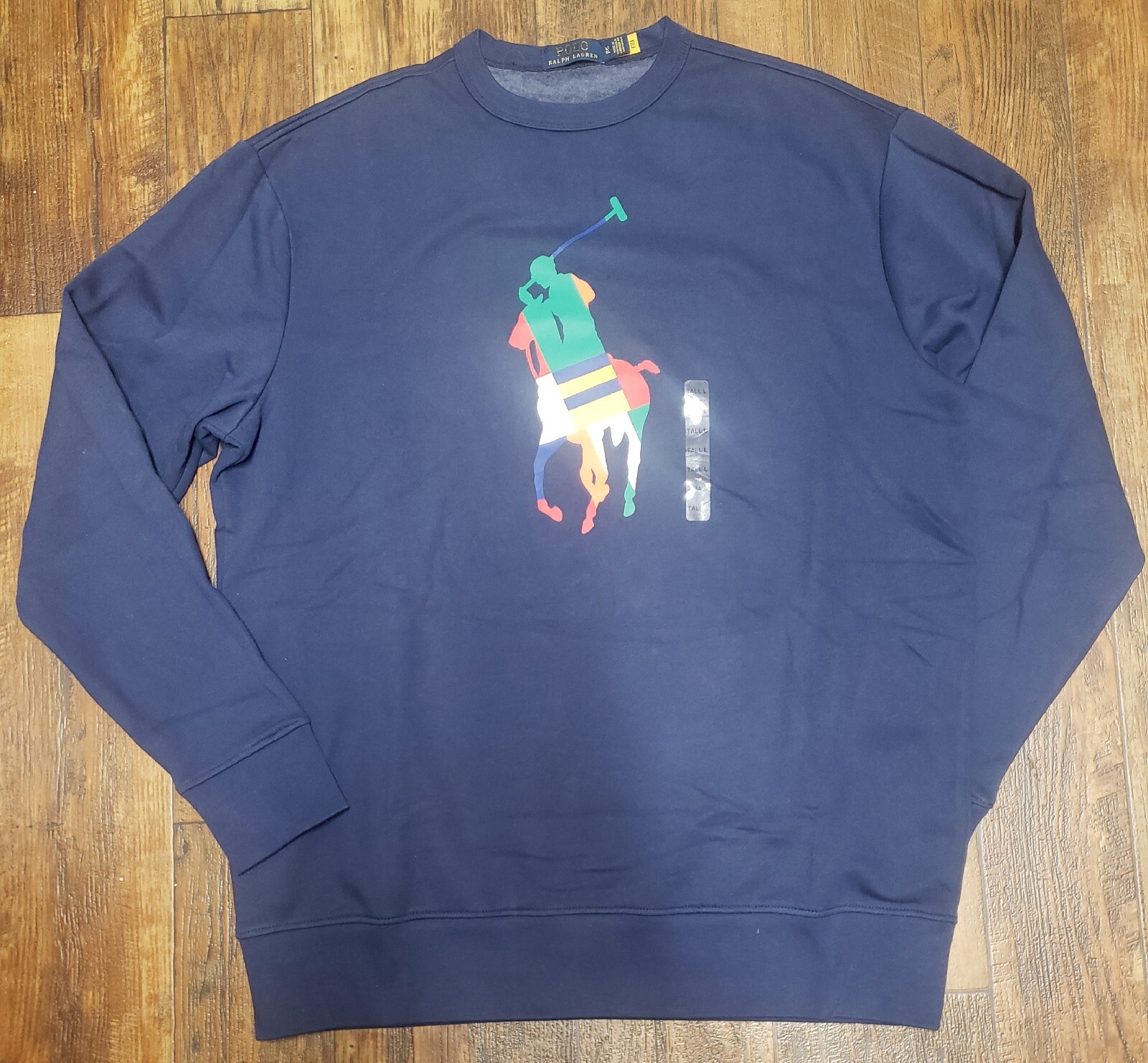 Polo RALPH LAUREN Felpa Pony Grande & Alta Blu Navy Multicolore
