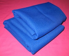 Royal Blue Polyester Fabric, 2 Pieces, 23 12" X 60" 22" X 75