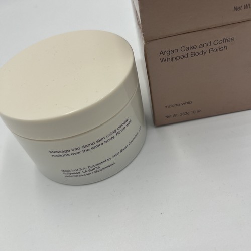 New Josie Maran Argan Cake and Coffee Whipped Body Polish Mocha Whip 10 oz. - Picture 3 of 9