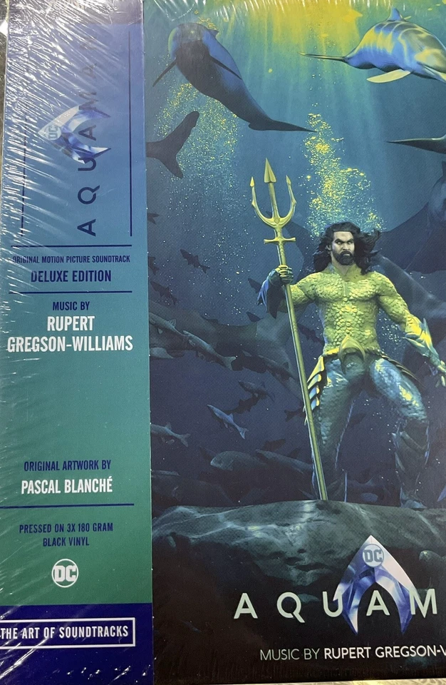 Aquaman Original Soundtrack By Rupert Gregson-Williams 3LPs On Vinyl Jason Mamoa - Image 2 of 3