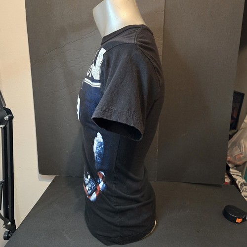 VTG Marilyn Manson Black T-Shirt XS 100% Cotton Band Heavy Metal Alt Y2K Music - Picture 6 of 18