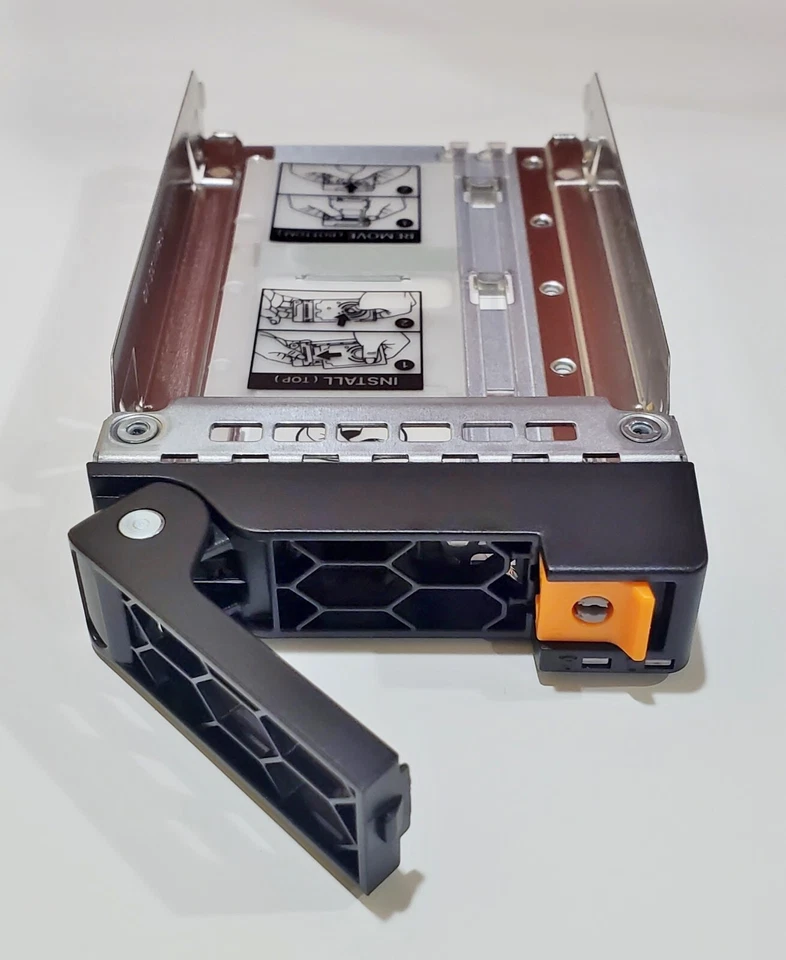 SuperMicro MCP-220-00178-0B 2.5" SAS/SATA/NVMe Thin Profile Drive Tray OrangeTab - Image 3 of 4