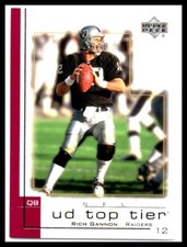 2001 Upper Deck Top Tier #123 Rich Gannon   Near mint or better   Football Card