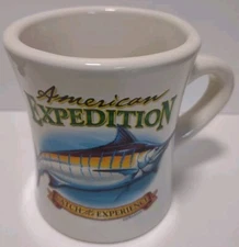 American Expedition Saltwater Fishing Mug Explore Discover Marlin Tuna Cup